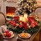 Large Lighted Outdoor Christmas Wreath with Red Gold Xmas Balls (Red/Gold) 4"D x 30"W x 30"H